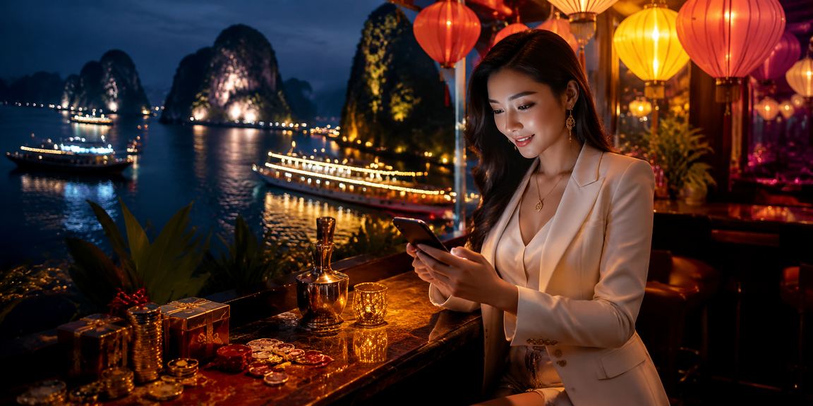Không khí giải trí sôi động tại Hội An với đèn lồng rực rỡ và trò chơi bài trực tuyến