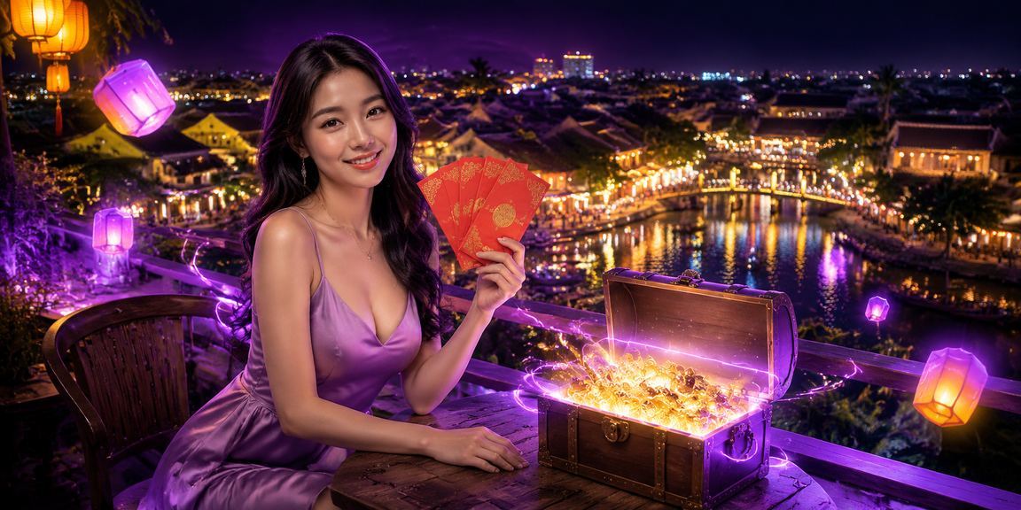 Không khí lễ hội Hội An với phong bao đỏ may mắn và trải nghiệm game thưởng trực tuyến tại 819