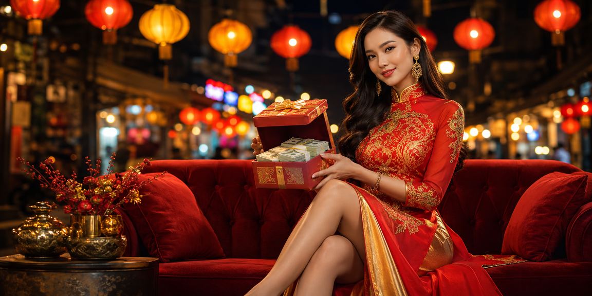 Cảnh chợ đêm Huế với người dân tham gia xổ số truyền thống về đêm
