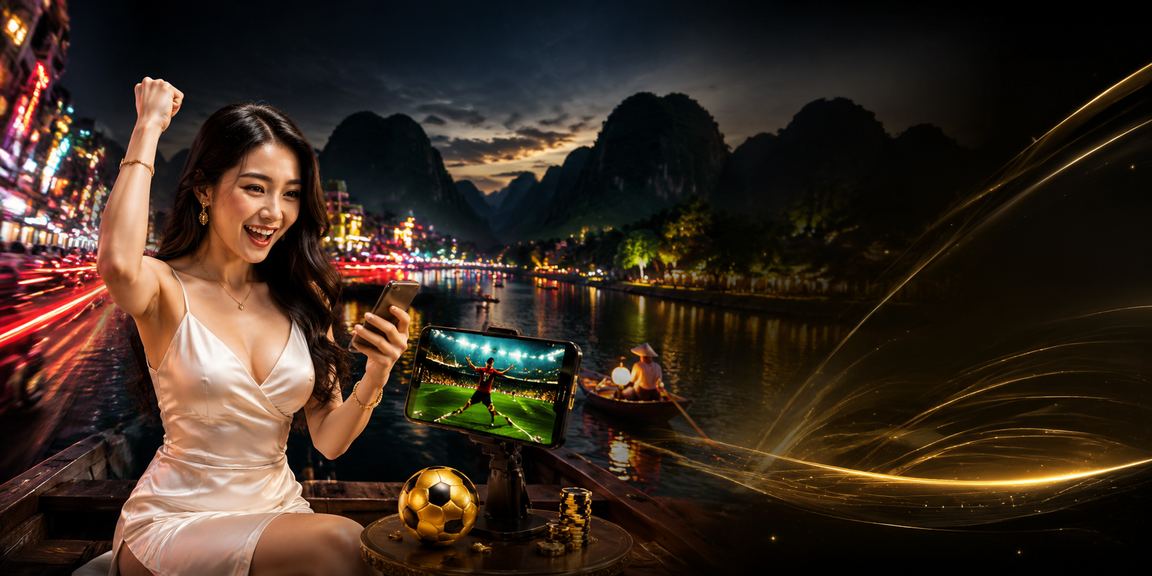 Bảng hiệu neon điều khoản cá cược tại Ninh Bình về đêm